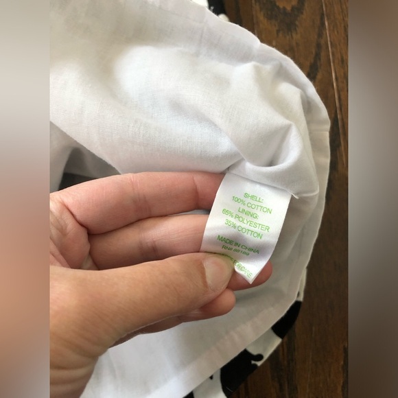 Lilly Pulitzer Girls 6Y Black/White Evie Fancy Fest Cat Design Shift Dress - EUC - Picture 5 of 11